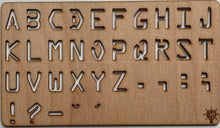 Load image into Gallery viewer, Wooden Stencil (Alphabet, 3 Fonts)