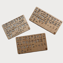Load image into Gallery viewer, Wooden Stencil (Alphabet, 3 Fonts)